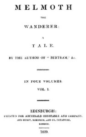 [Gutenberg 53685] • Melmoth the Wanderer, Vol. 1 (of 4)